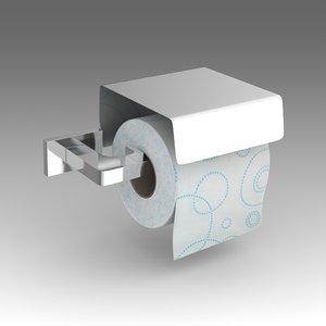 3d toilet paper holder model