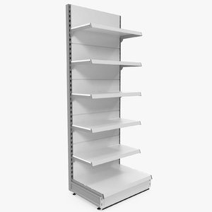 3d supermarket shelf model