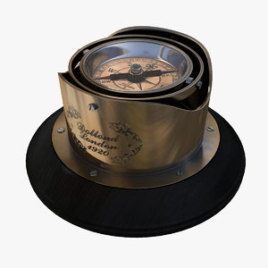 3d model luxury mariner compass