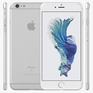 3d apple iphone 6s silver
