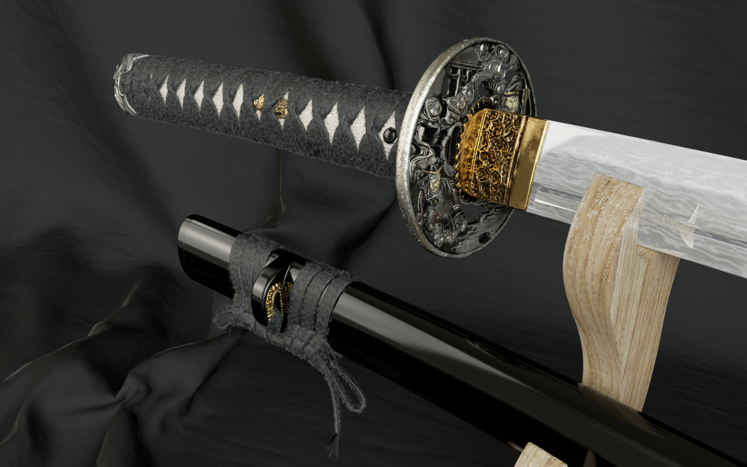 武士刀3d模型