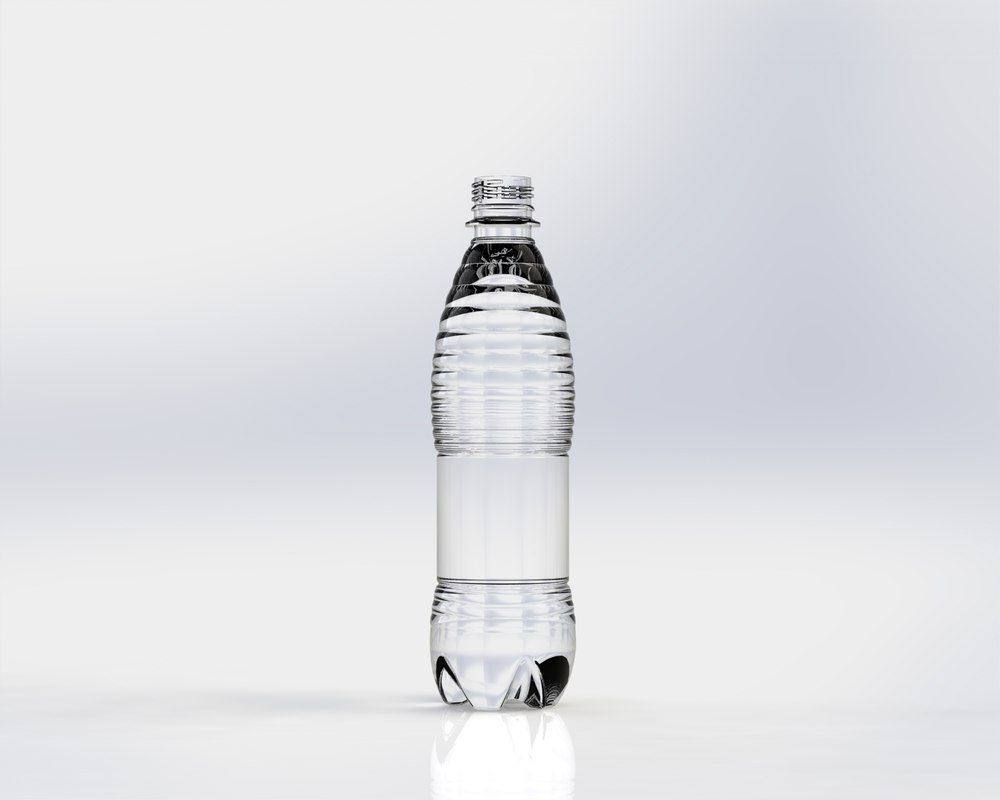 3d model plastic glass bottle