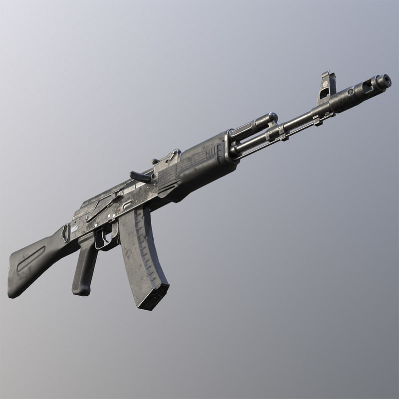 c4d kalashnikov ak-74m assault rifle