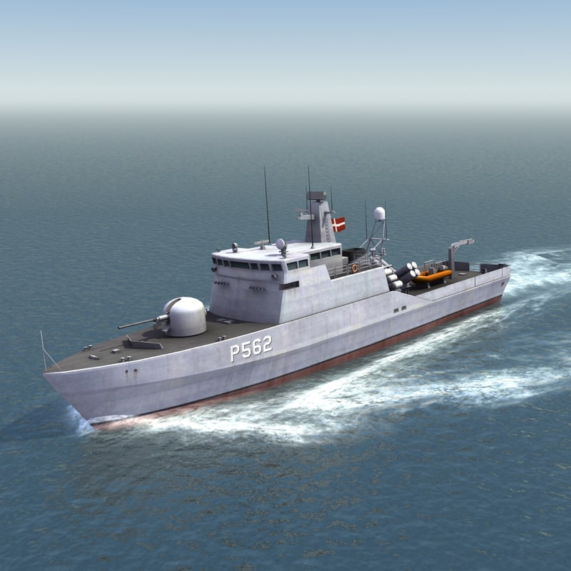 flyvefisken class patrol boat 3d model