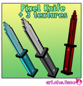 3d knife pixel 3