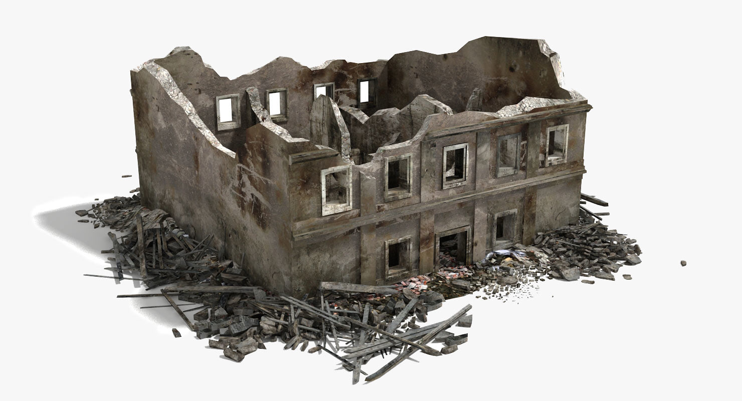 destroyed-building-by-gostepska-2d-cgsociety