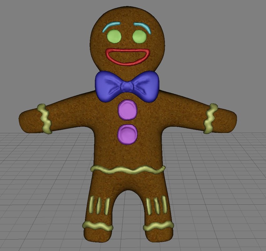 3d gingerbread man ginger https://static.turbosquid.