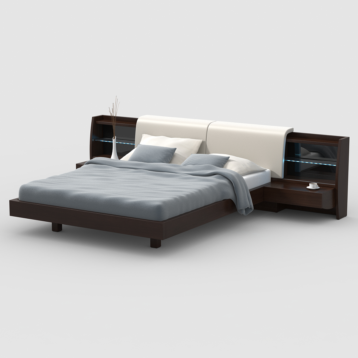 fushido床核桃3d模型