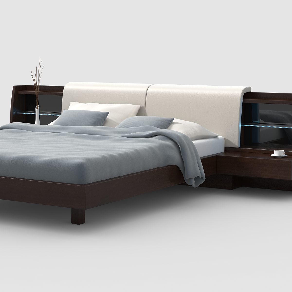 fushido床核桃3d模型