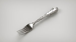 antic fork 3d model