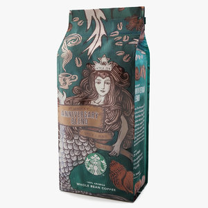 starbucks coffee packaging 3d max