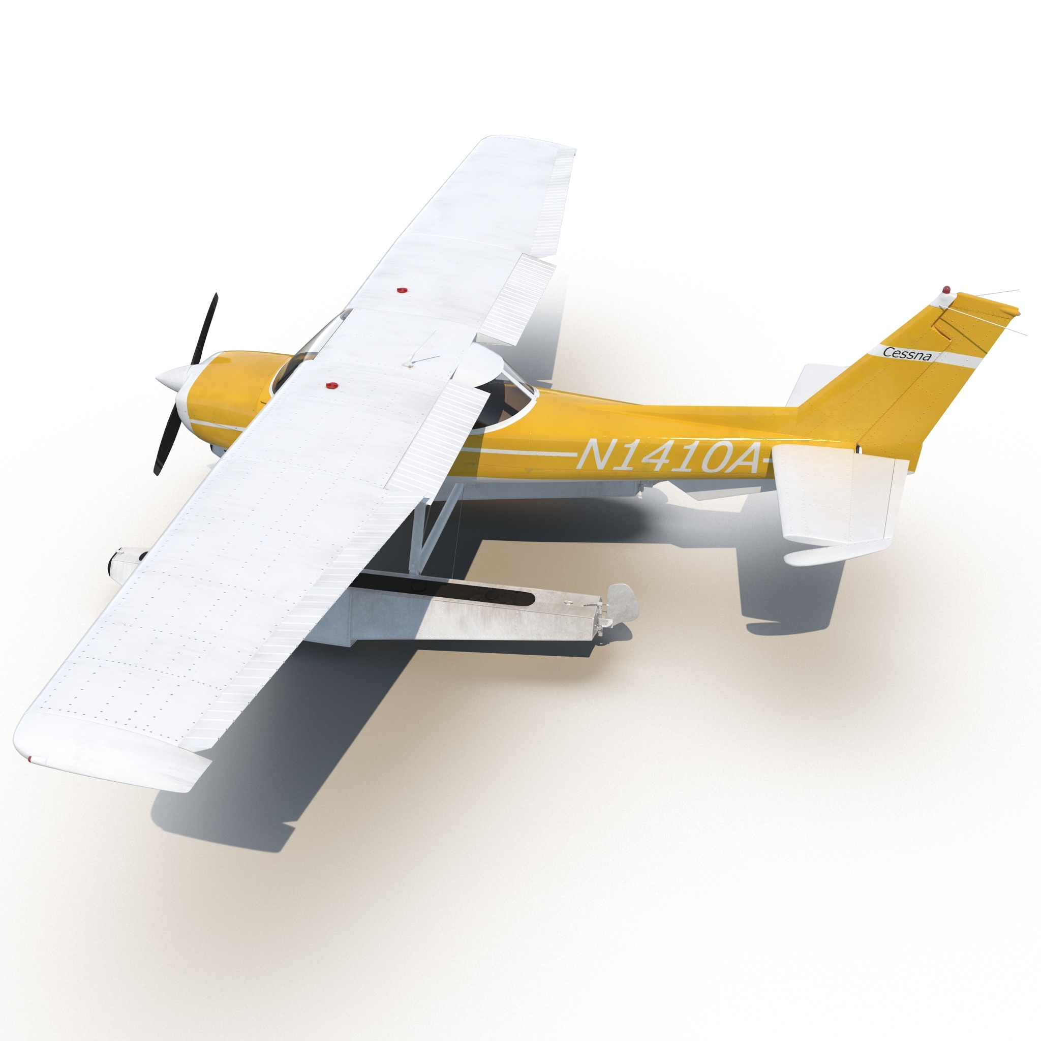 塞斯纳150水上飞机装配3 3d模型3d模型