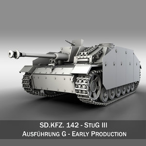 3ds - iii stug panzer tank