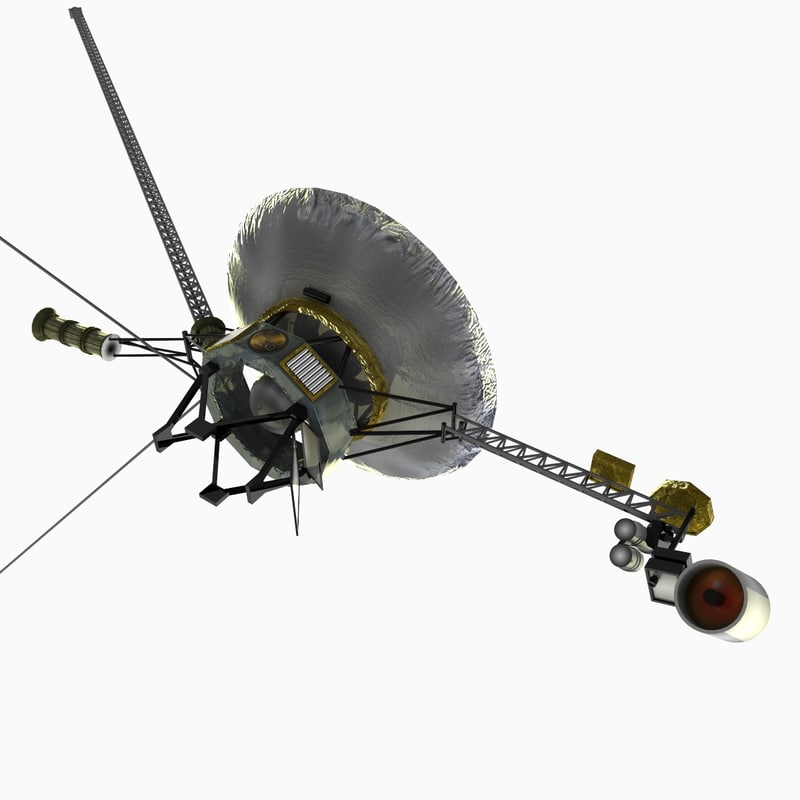 3ds max voyager 1 spacecraft