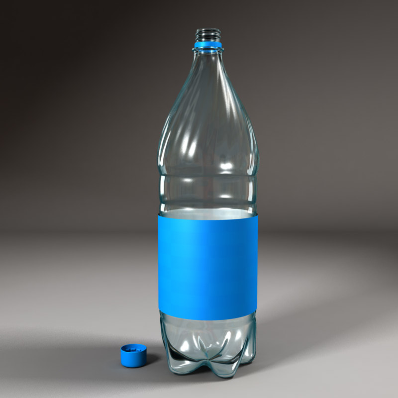 3d model plastic bottle