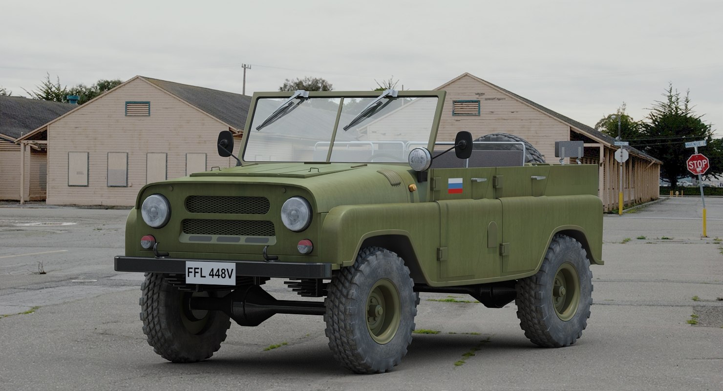 3ds soviet russian uaz 469