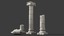 ancient columns 3d max
