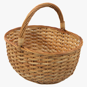 c4d straw basket