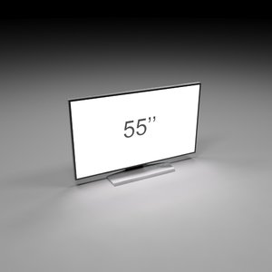 3d model tv 55 inch