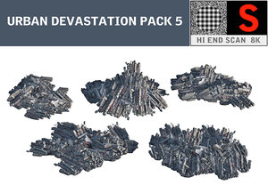3d urban devastation pack 5