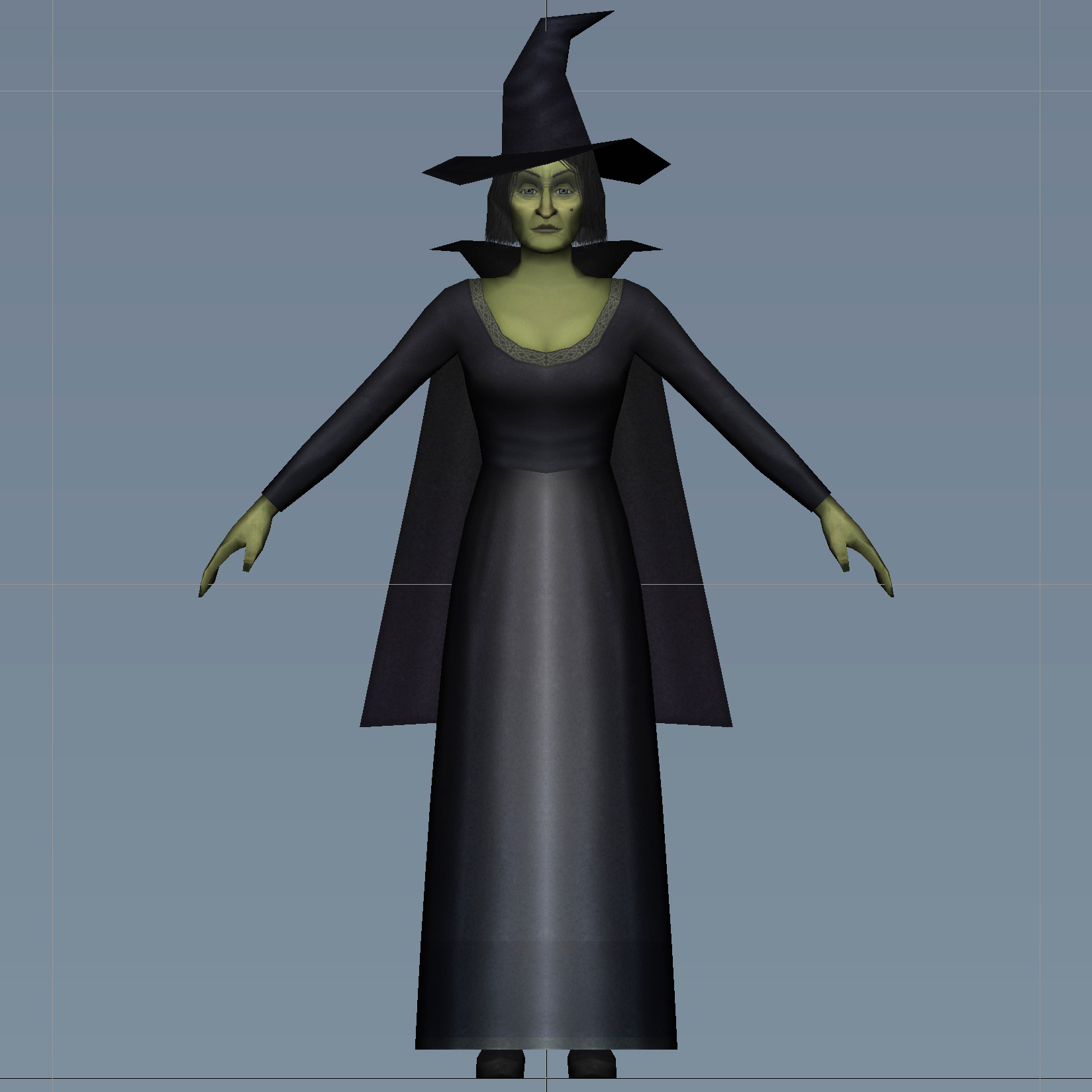 Spielbereit Low Poly Witch Charakter 3D-Modell - TurboSquid 968556