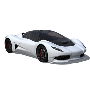 3d model anaconda supercar sports car
