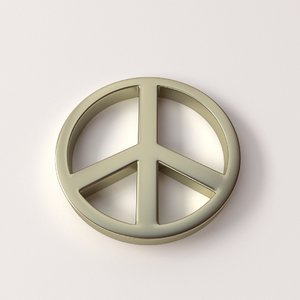 peace symbol 3d model