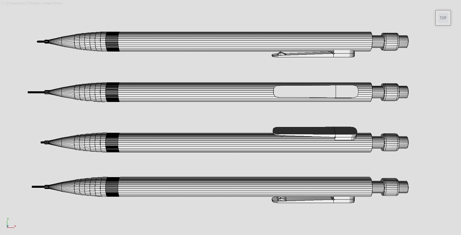 铅笔0.7毫米铅3d模型