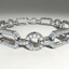silver bracelet diamond cuts obj