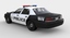 3d model generic police car