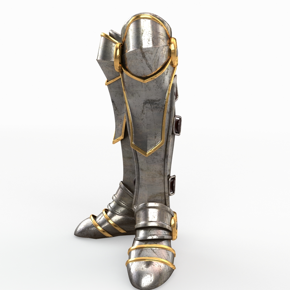 3d model armor boot v2