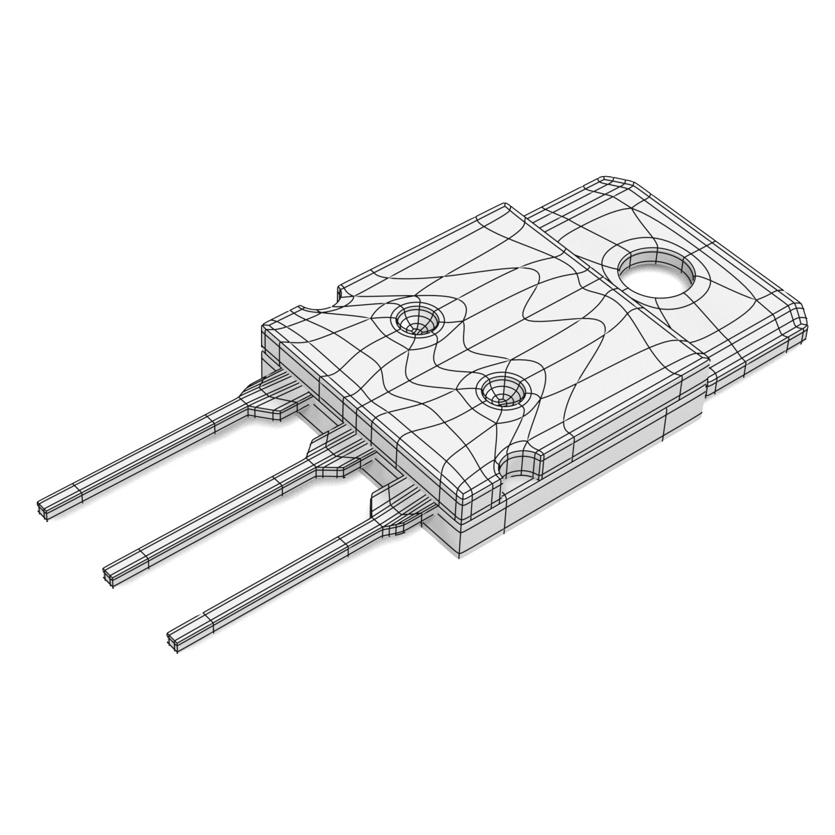 Transistor Model. Image 3d transistors