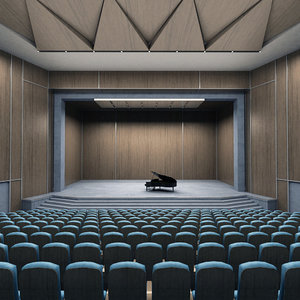 piano theater 3d model