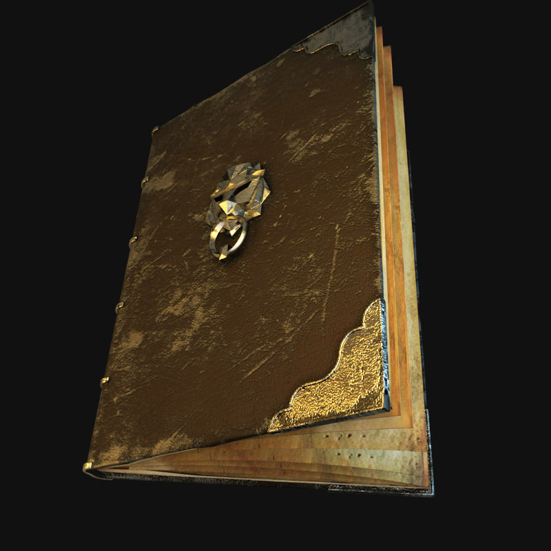 3d Old Book Model