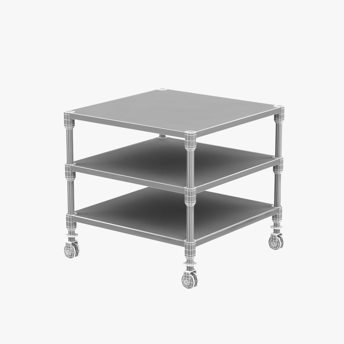 3d model dutch industrial table