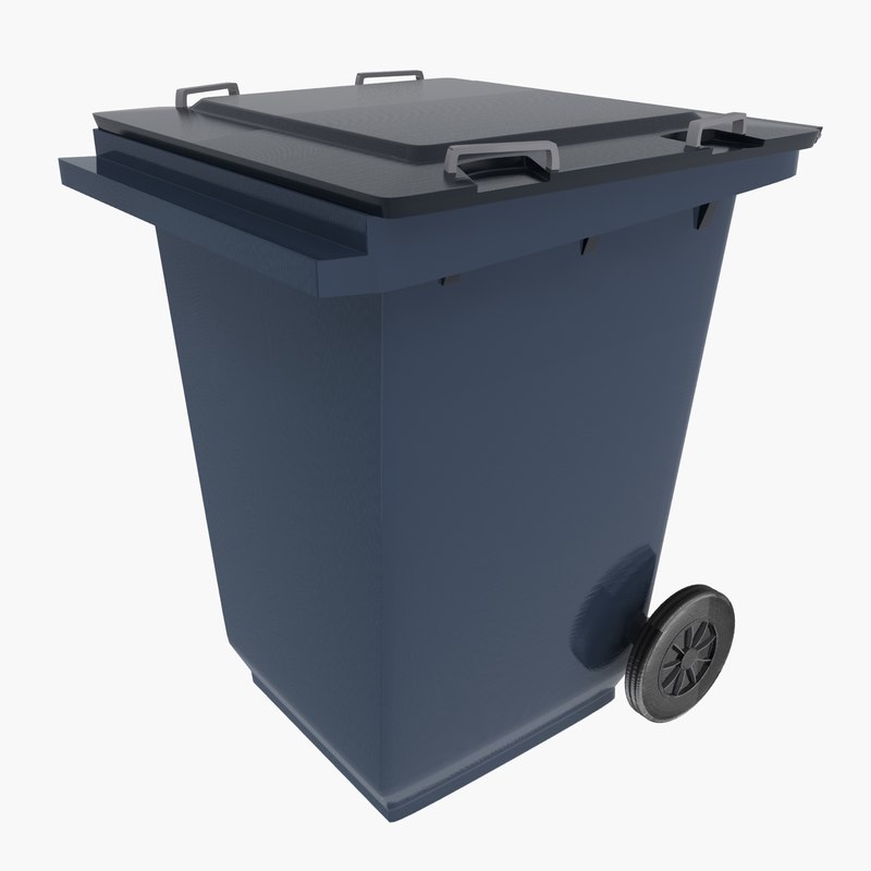 3d wastebasket waste basket model