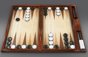3d backgammon model