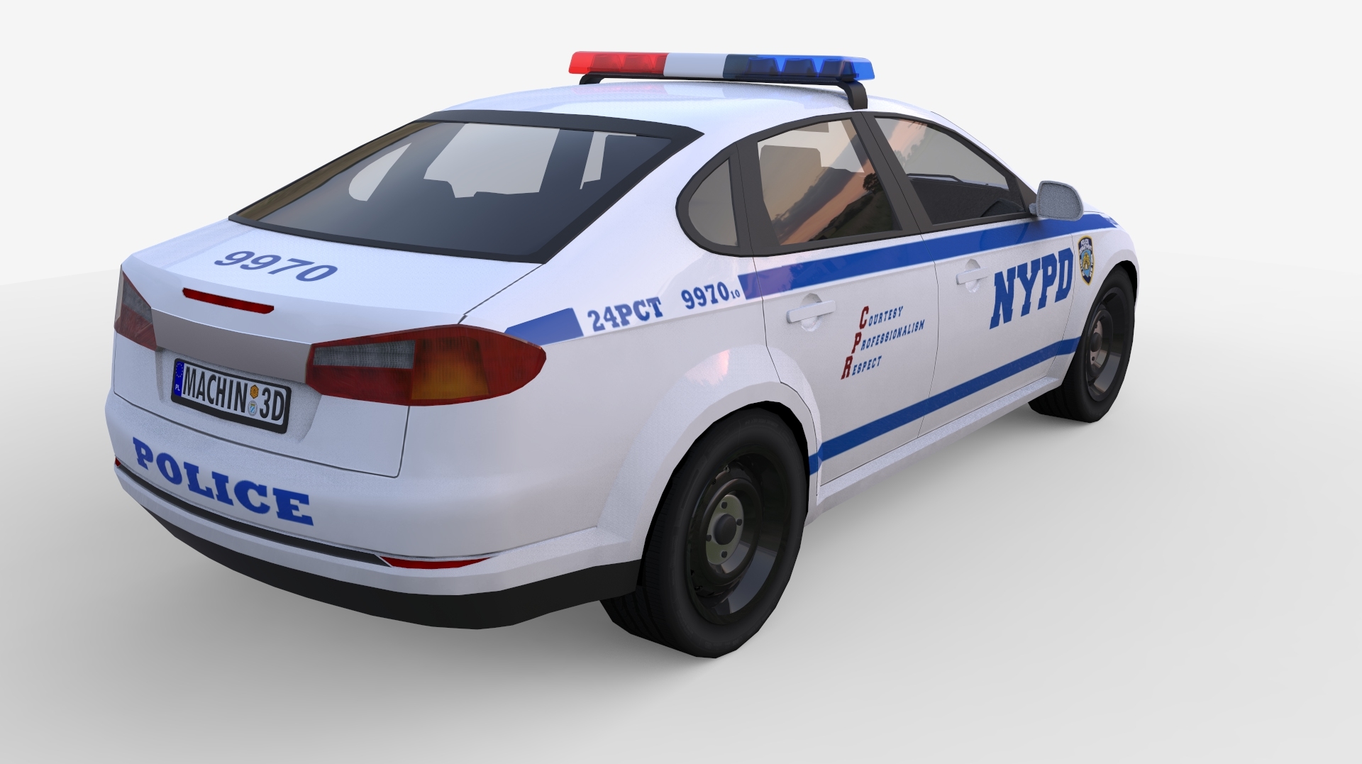 nypd警车013d模型