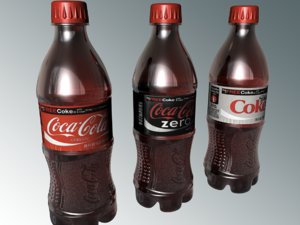 coke bottle 3d model
