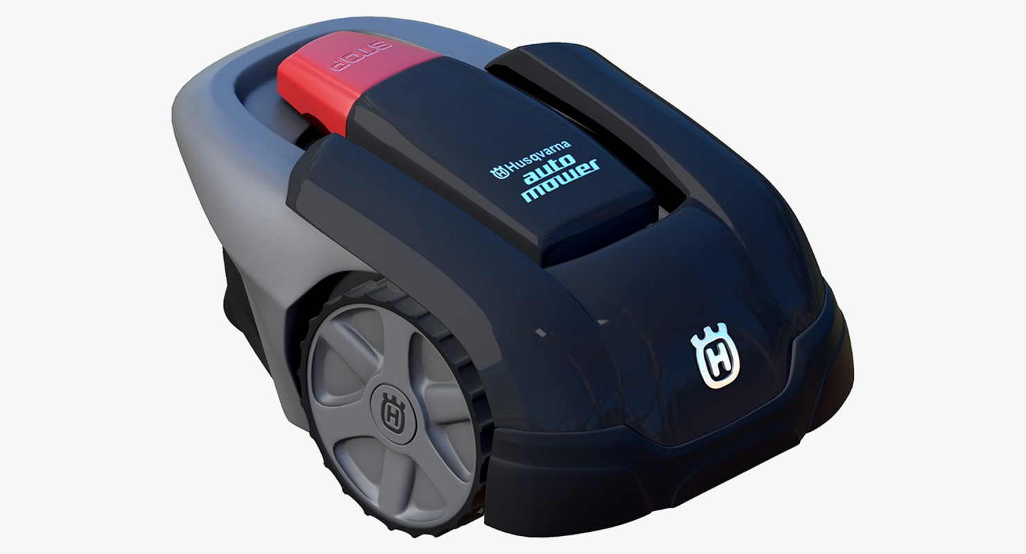 3d robot lawn mower Husqvarna model