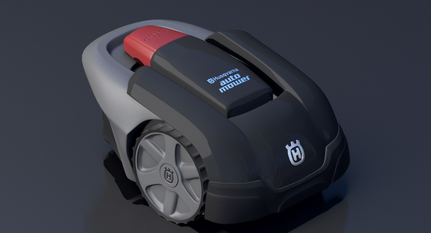 3d robot lawn mower Husqvarna model