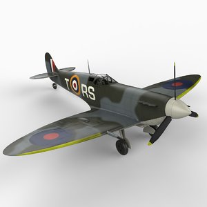 3d supermarine spitfire mk v model