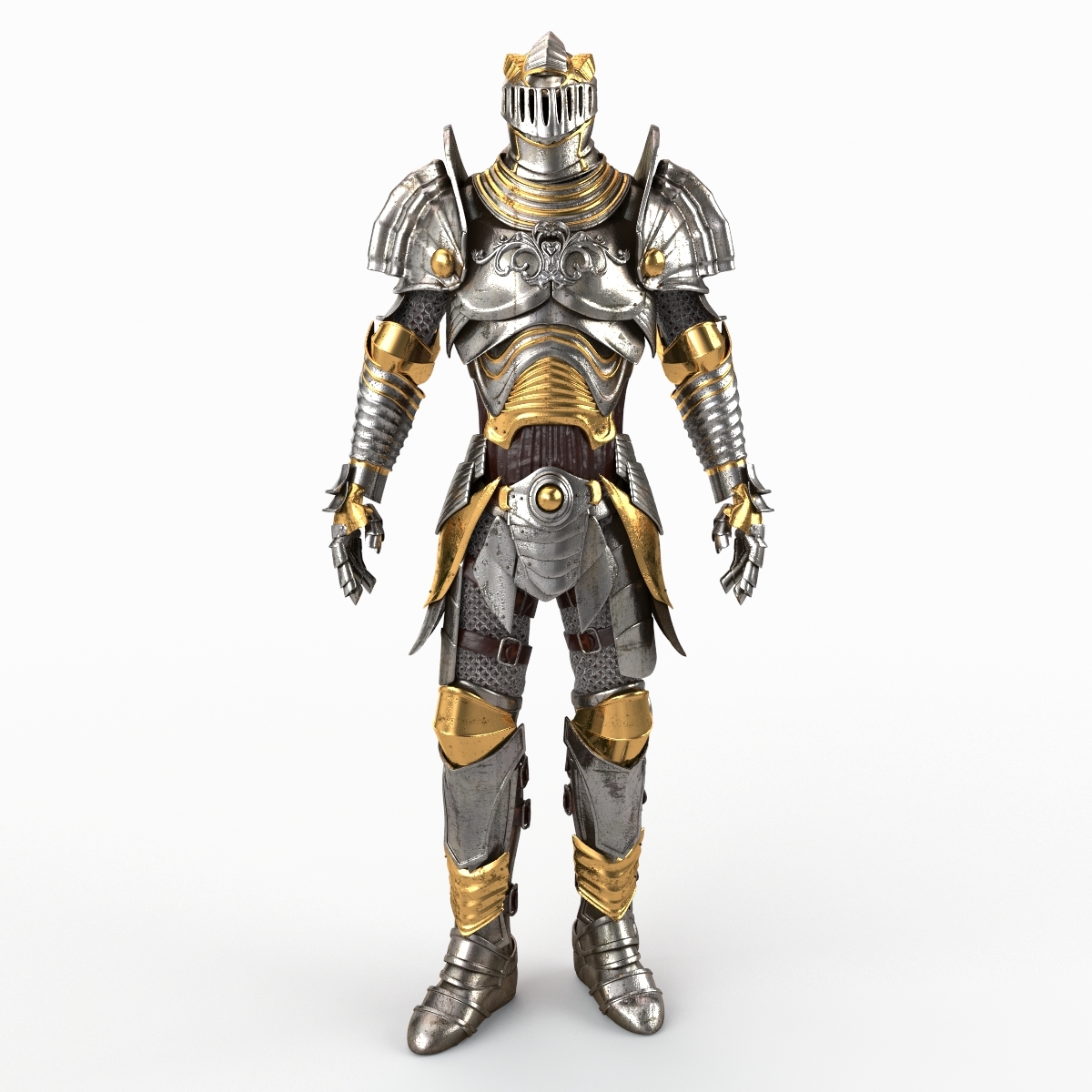 中世纪护甲v23d模型