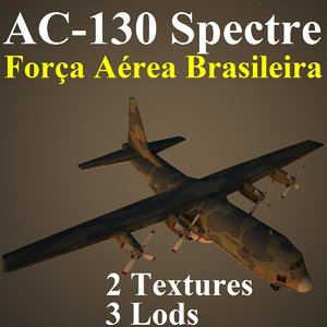 ac-130 spectre fab 3d max