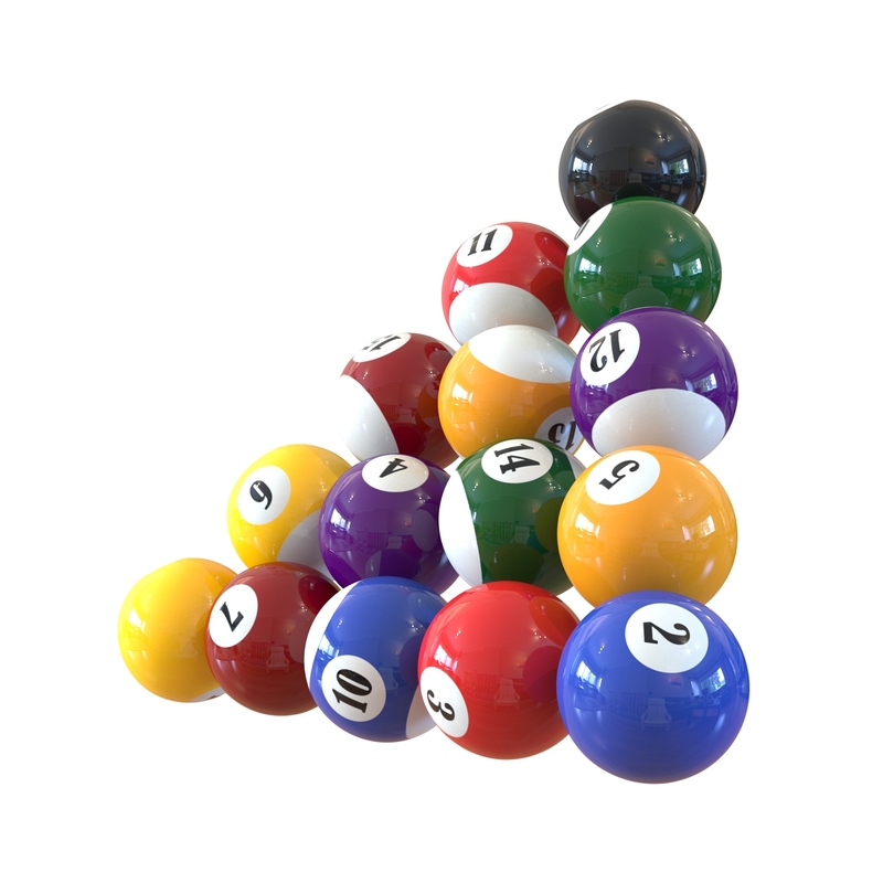 3d model billiard balls