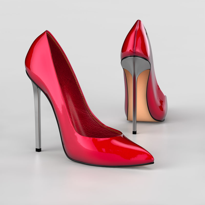  heel  shoes  3d model 