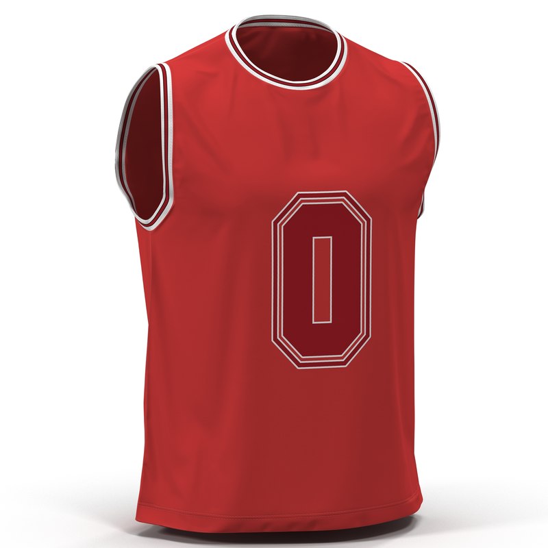 basketball jersey 3d model