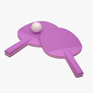 ping pong paddle 3d model