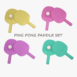 3d ping pong paddle model