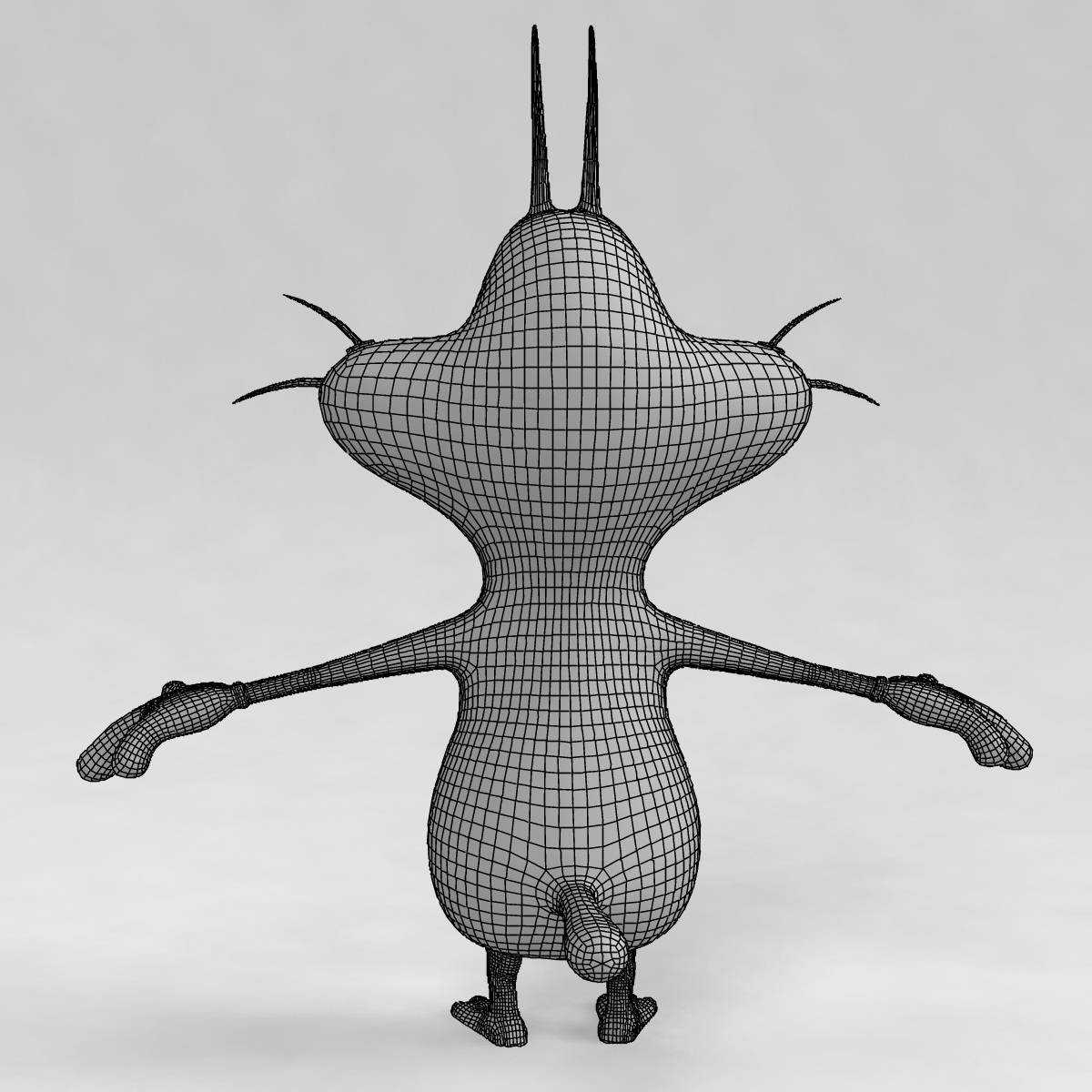 3d Oggy Animation Model